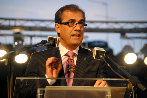 inauguracion fiestas patronales 2010 pregon alcalde luis briones
