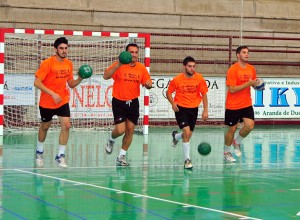 entrenamiento balonmano villa de aranda